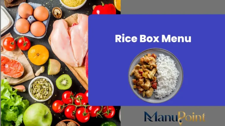 Rice Box Menu