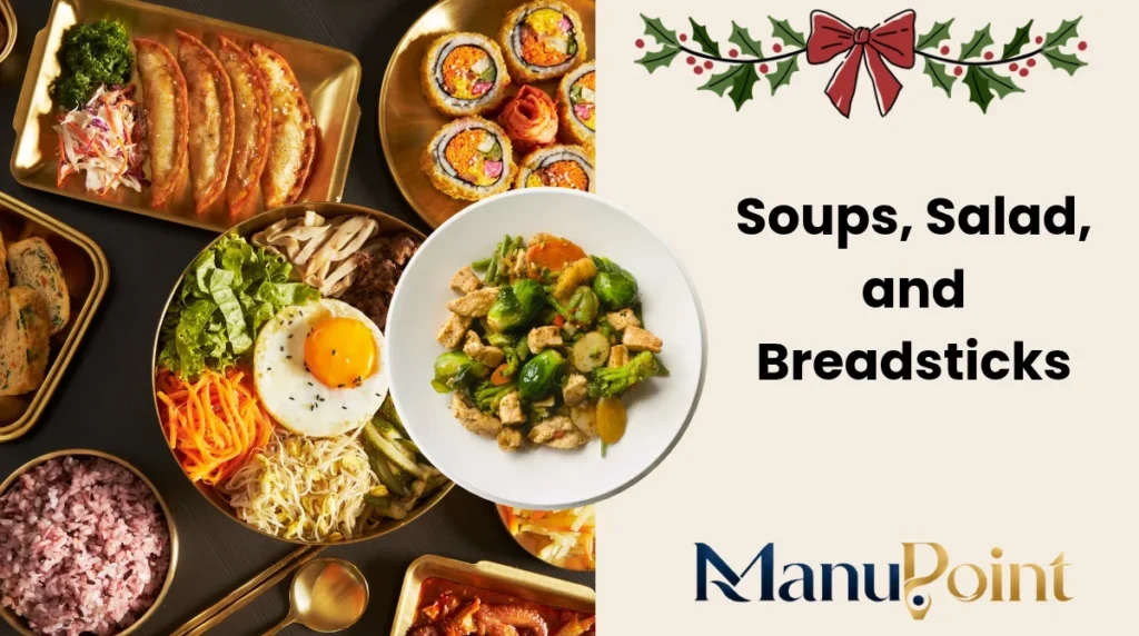 Soups, Salad, and Breadsticks