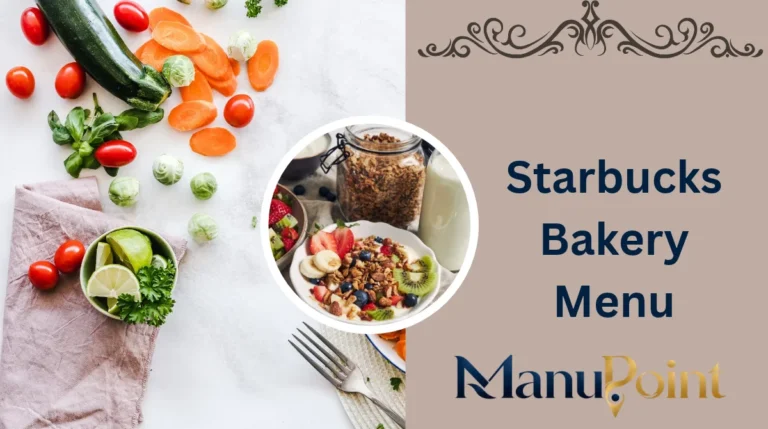 Starbucks Bakery Menu