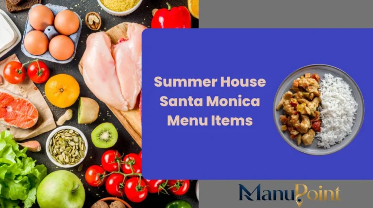 Summer House Santa Monica Menu Items