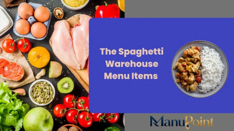 The Spaghetti Warehouse Menu Items